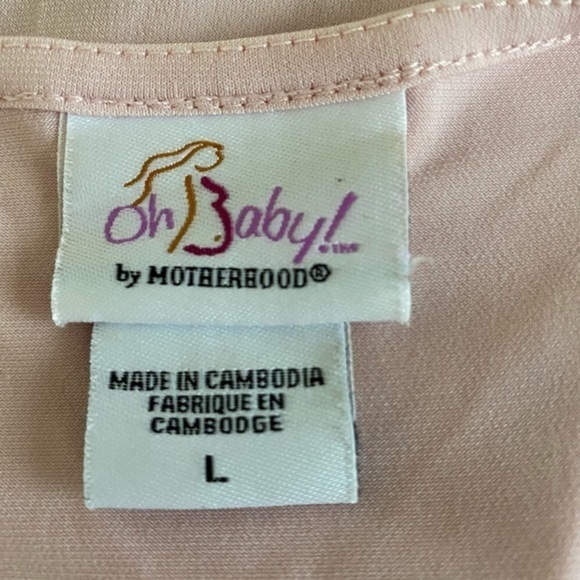 Oh baby by motherhood pink top blouse size L - Picture 6 of 8